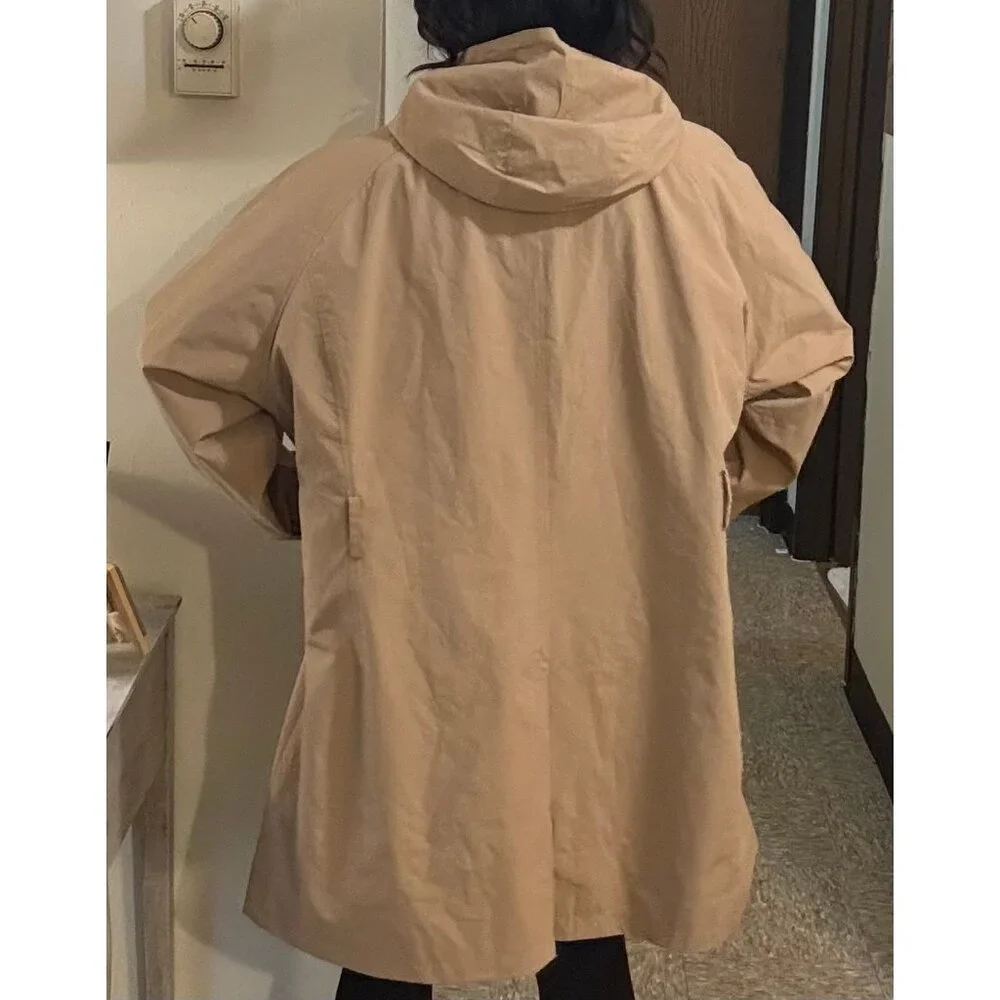 Lands End trench coat + vest - Picture 3 of 5